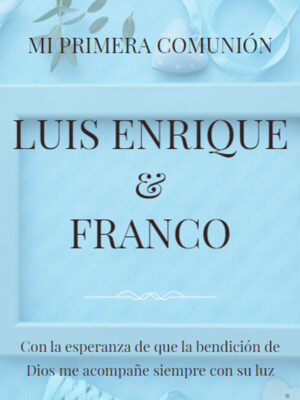 Modelo Comunión Luis Enrique y Franco