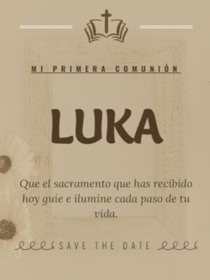 Modelo Comunión Luka