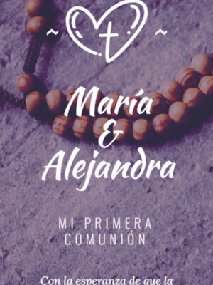 Modelo Comunión María y Alejandra