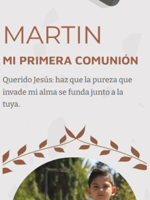 Modelo Comunión Martín